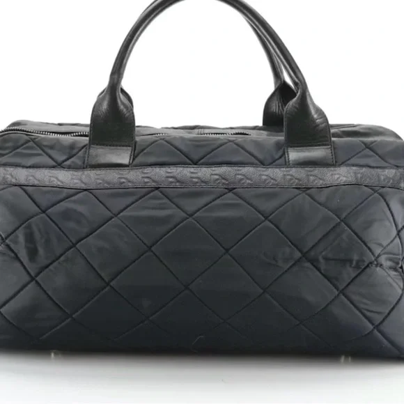 (RARE) Dolce Gabbana quilted nylon, leather trim with embossed accents “Duffle” - Picture 2 of 9